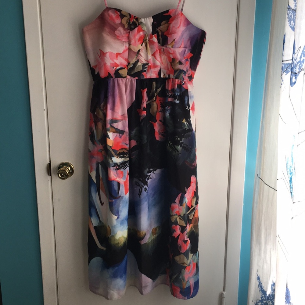 Anthropologie Corey Lynn Halter Daybreak Midi Dress NWT